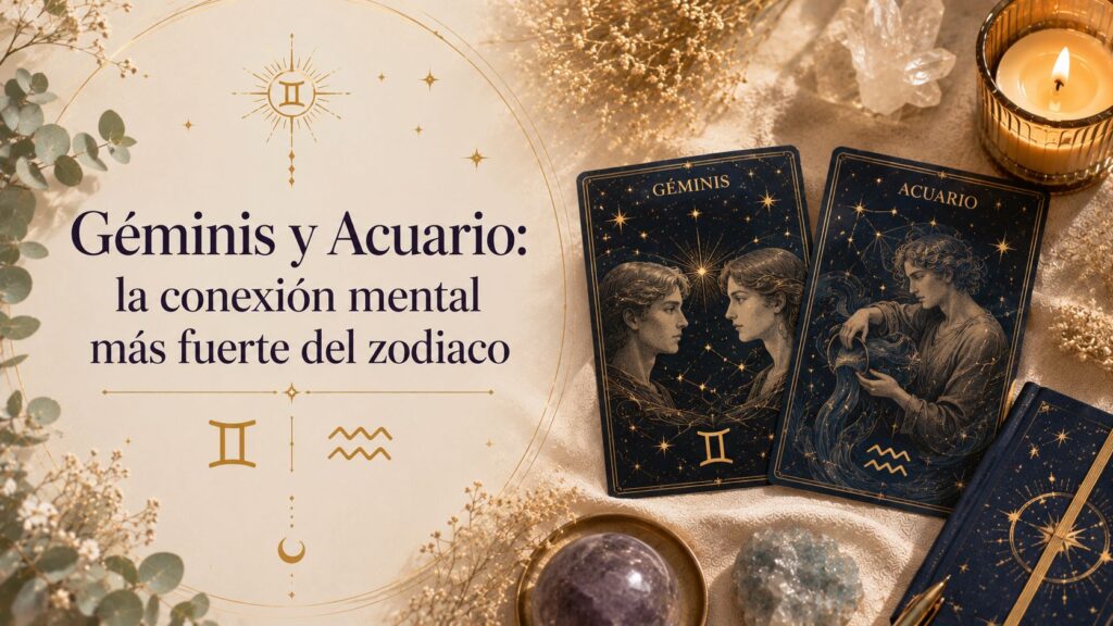 Géminis y Acuario: la conexión mental más fuerte del zodiaco